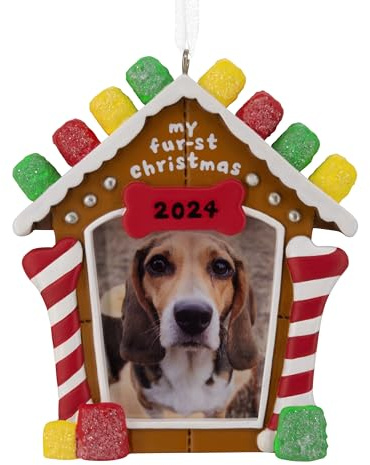 Hallmark My Fur-st Christmas 2024 - Marco de Fotos de Navidad