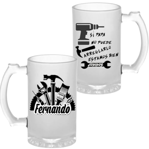 Jarra cerveza personalizada regalo - Jarra dia del padre - Regalo original para padre - Regalo padre - Regalo divertido para padres - Regalo personalizado padre - Jarra de cerveza personalizable