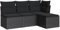 vidaXL Garten Sofa Garnitur 4-TLG., Gartenmöbel Set mit Kissen, Sitzgruppe für Garten Terrasse, Modular Gartensofa Hocker Lounge, Schwarz Poly Rattan