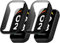 HeeYeal [2 Pièces Coque pour Xiaomi Smart Band 8 Active/Redmi Smart Band 2, avec 9H HD Verre Trempé Protecteur D'écran, PC Coque pour Xiaomi Mi Band 8 Active - Noir + Noir