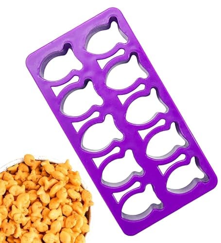Fish Cracker Cutter - Cute Gold Fish Mold Cookie Cutters, Cutter, Creative Tiny Treats Baking Mold, Animal Cracker Cutters for Baking Biscuits, Crackers