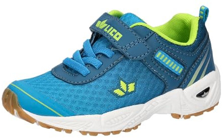 Lico Barney Hallenturnschuhe, Petrol/blau/Lemon, 38 EU