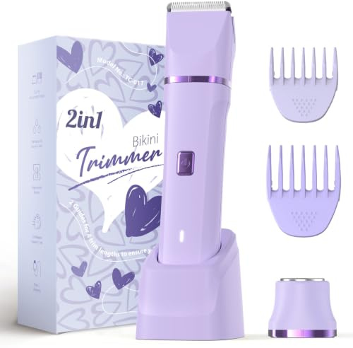 Risina 2-in-1 Bikini Trimmer for Women, Women's Electric Razor, Face Shaver