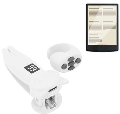 Zunate Voltapagina con Telecomando RF per Clicker Remoto Bluetooth per Leggere Fumetti Kobo, Romanzi, Tablet, Otturatore Fotocamera RF per Scattare Foto, Registrazione Video con