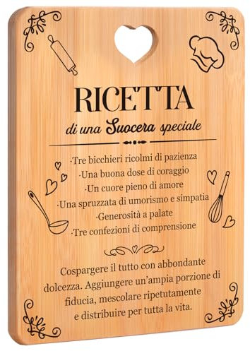 Regalo Suocera, Regalo Suocera Compleanno, Regalo per Suocera Cucina Utili, Idee Regali Suocera, Regalo Suocera Natale, Tagliere in Bambù.