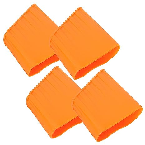 Yardenfun 4 Pièces Couvre-pied D'échelle Couvre-pieds D'escabeau Pieds D'échelle Stabilisateur D'échelle Capuchons De Pied D'échelle De Couverture D'échelle Pliante Plastique Orange