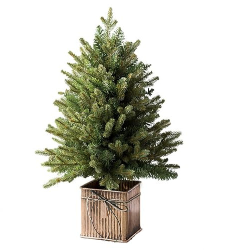 CMYAOYC Weihnachtsbaum Künstlich Grüner Weihnachtsbaum, Weihnachtsbaum DIY, Tisch-Weihnachtsbaum im Topf, Weihnachtsbaum 45 cm, 60 cm, 70 cm, 90 cm(45cm/1.5ft)