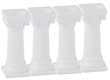 Supporto per torta, 20,3 cm, supporto per torte, separatore, torte, fondente, decorazione per matrimoni, supporto per torta, supporto a colonna multistrato (A, taglia unica)