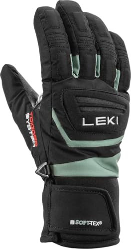 LEKI Griffin 3D JUNIOR Handschuh 2025 Black/Dusty Green, 5.0