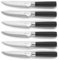 LAGUIOLE, Simplié-Steakmesser aus 420J2-Stahl, elegantes schwarzes Design, 23,8 cm Länge, 12,5 cm Klinge, hohe Widerstandsfähigkeit, pflegeleicht, ideal für alle Mahlzeiten, Schwarz