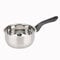 BAUMALU - Casserole Primo - Acier Inoxydable - Tous Feux dont Induction - Triple Fond Diffuseur, Répartition Homogène de la Chaleur - Manche Fixe en Bakélite - Ø18cm