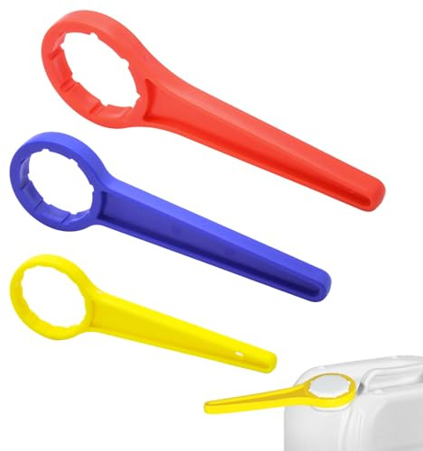 WYYFXY® 3 Stück DIN 41/51/61 Kanisterschlüssel Set Kanister Öffner Benzinkanisterschlüssel Kanister Ringschlüssel Handschlüssel für Alle Gängigen 5, 10, 20, 25, 30 Liter Kanister