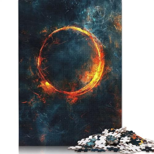 Puzzles für Erwachsene Magic Circle 1000-Teile-Puzzle Holzpuzzle für Erwachsene ab 18 Jahren Unmögliches Puzzle 1000 Teile (75x50cm)