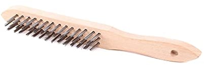 KS Tools 201.2305 Stahl-Handdrahtbürste 3-Reihig, 290 mm