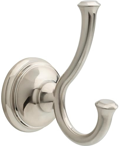 Delta Faucet 79735-SS Cassidy Double Robe Hook, Brilliance Stainless Steel