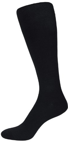 Nur Der Fit & Vital Kniestrümpfe entlastende Reisestrümpfe aus weicher & atmungsaktiver Baumwolle mit Komfortbund Herren, schwarz, 42-44