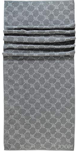 JOOP! Saunatuch Cornflower Silber/weiß 1611 Fb. 76 - silber - 80 x 200 cm