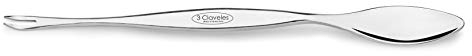 3 Claveles 4 Tenedores D 3C Cuchara de Marisco 23 Cm, Plata