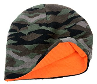 Atlantis Unisex Beanie Wild Camouflage/Orange Fluo One Size
