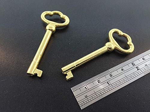 Grandfather Clock Door Key set of 2 in Brass Finish for Howard Miller by Grandfather Clocks