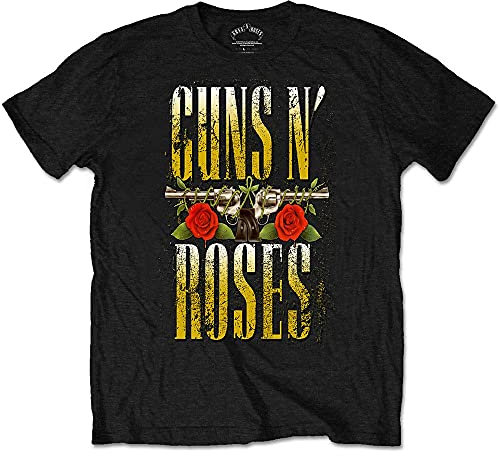Guns N' Roses T Shirt Big Guns Band Logo Nouveau Officiel Homme Noir Size XL