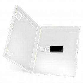 Prodye Boitiers de Rangement clés USB, 14 mm, Transparent, Taille L, 10 pièces