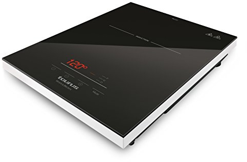 Taurus PI410 Placa de inducción portátil, 2000 W, Cristal, Negro