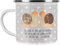 Mr. & Mrs. Panda Camping Emaille Tasse Schnecken Liebe - Geschenk, Liebesgeschenk, Trinkbecher, Pärchen, Partner, verliebt, Metall Tasse, Emaille