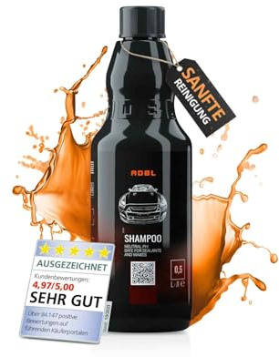 ADBL Shampoo (500ml) – pH-neutrales Shampoo Konzentrat für Auto & Motorrad – Kraftvolle Reinigung schonend zu Versiegelungen – Autowäsche, waschen, Autoshampoo, Handwäsche, entfernt Schmutz gründlich