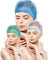 AQASKIN - Cuffie Monouso TNT Plissè - SCONTI QUANTITÁ - Cuffia Copri Testa e Capelli - per Centri Estetici, Spa, Centri Medici, Ristoranti, Pulizia - Colore Bianco, Verde, Blu. (100, Blu)