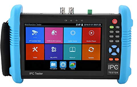 IP Kamera Tester, IPC-9800 Plus Serie 7 IP-CCTV Tester 4K H.265 TVI CVI AHD Analog AC 100-240V (EU Plug-IPC-9800 Plus-)