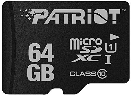 Patriot Memory Carte Mémoire Flash MicroSD LX Serie 64Go - PSF64GMDC10