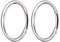 MILISTEN 2Pcs O Ring Runde Karabiner Snap Clip Frühling Clip Runde Karabiner Oval Frühling Clip Outdoor Sport Schnalle für Outdoor 35Mm X 25Mm/ 1. 4X1in