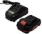 Parkside - Batteria agli ioni di litio, 20 V, 2,0 Ah, Pap 20 B1, indicatore di carica per dispositivi e utensili Parkside con cavo di ricarica 21,5 V, 2,4 A, caricabatterie PLG 20 C1 (batteria