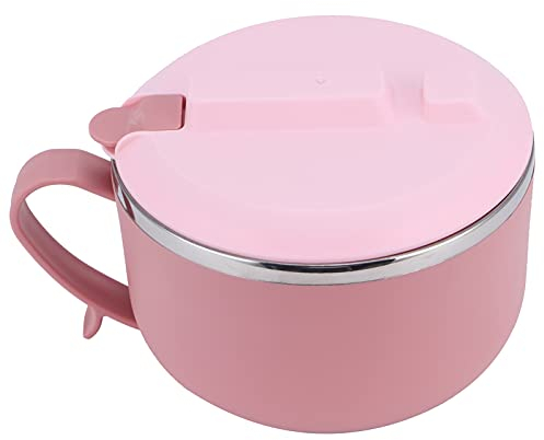 Rapid Cup 1200ml/42.2Oz Ramen Noodle Soup Bowl with Handle and Lid, Double Insulated Sealed Pasta Bowl for Dorm, Small Kitchen, Office