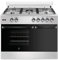 ALPHA Cocina de Gas VULCANO LUX-90PB Inox. Portabombonas, Ventilador, Corte de Gas Seguro y Temporizador. **Alta Gama**