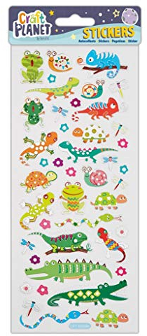 Kleine Frosch-Eidechsen-Aufkleber für Reptilien, Krokodil, für Kinder