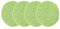 MagiDeal 4 Pieces Round Floor Scrubber Pads 16.5cm Floor Cleaning MopPads for Hardwood Tile Parquet Floors and Other Floors Scrubber Mops, Green