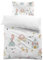 MUSOLEI Housse de Couette 120x150 Enfant Fille Princess Licorne Parure de Lit 90x190 Enfant Fille 1 Personne Princess-Château-Chariot 3D Imprimé avec Taie d'oreiller 40x 60 Cadeau Fête