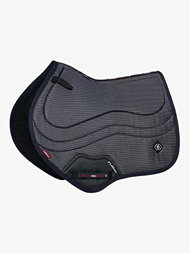 LeMieux Close Contact Ultra Mesh Square Saddle Pad - Saddle Pads for Horses - Equestrian Riding Equipment and Accessories (Dark Navy - One Size)