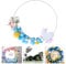 Ballon Kreis Rahmen Kit wiederverwendbar, Kreisförmig Ballon Ständer Ballonbogen kit, Backdrop-Ständer-Kit Rundbogen Rahmen für Hochzeit, Geburtstagsfeier Festival-Dekoration (B-180mm)