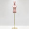 Schaufensterpuppe, Samt Weiblich Schneiderpuppe, Schneiderbüste mit Verstellbarer Höhe Damenbüste Mannequin Kleiderpuppe Torso Weibliche Büste Kleid Ausstellungsstand ( Farbe : Rosa , Größe : A )