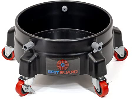 Grit Guard Dolly Wagen für Auto Wascheimer | kompatibel mit gängigen Autowascheimern