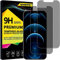 4youquality Privacy Screen Protector for iPhone 12 Pro Max (6.7-Inch), Anti Spy Tempered Glass Film, 2-Pack, [LifetimeSupport][Anti-Spy][Impact-Resistant][Anti-Scratch]