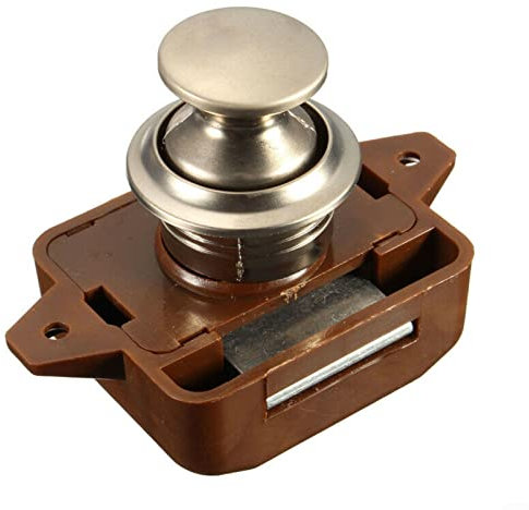 Push Lock, serrature per roulotte, camper, yacht, nichel