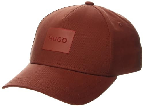HUGO Herren Baseballmütze aus Baumwolle mit großem Logo Baseballkappe, Keramik, Rot, Einheitsgröße