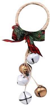 Weihnachtsdekoration für den Außenbereich, Retro-Stil, Metall, Weihnachtsglocke, Dekoration, antike Glocken, hergestellt in farbigen Weihnachtsglocken, extra große Weihnachtsdekoration (D,