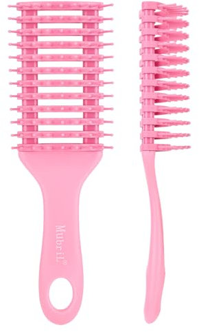 Mubril Entwirrer-Haarbürste, Entwirrungsbürste für Herren/Frauen/Kinder/Kinder, gleitet durch Verfilzungen, einfache Haarbürste für alle Haartypen, ultraweiche IntelliFlex-Borsten, Massage der