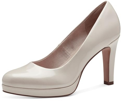 Tamaris Damen Pumps Stilettoabsatz Vegan; Champagne, EU 41