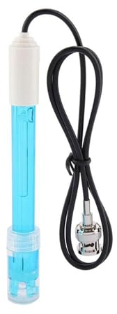 VOBOR PH Sonde Elektrode,PH-Elektrodensonde Aquarium Hydroponische Elektrode und PH-Monitor Sonde Digital Meter BNC Anschluss für Aquarien Hydroponik Labor Professionelle Industrielle Steuerungs